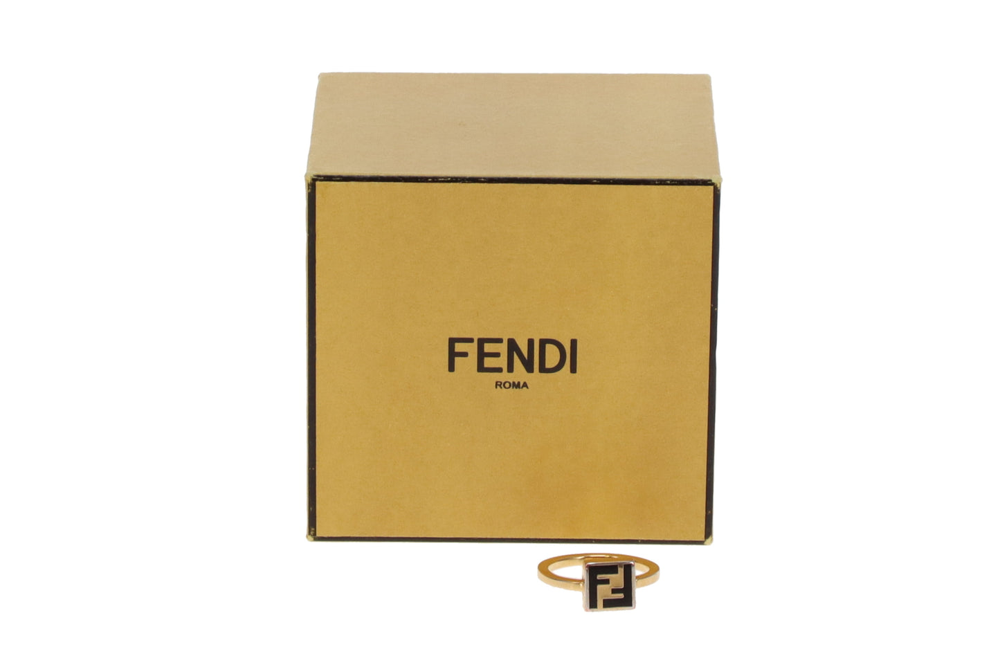 Fendi FF Ring Goldtone (M - size 54)