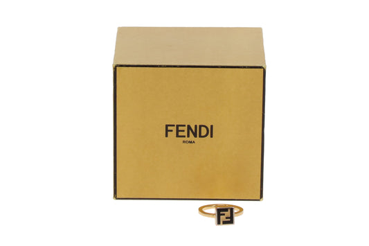 Fendi FF Ring Goldtone (M - size 54)