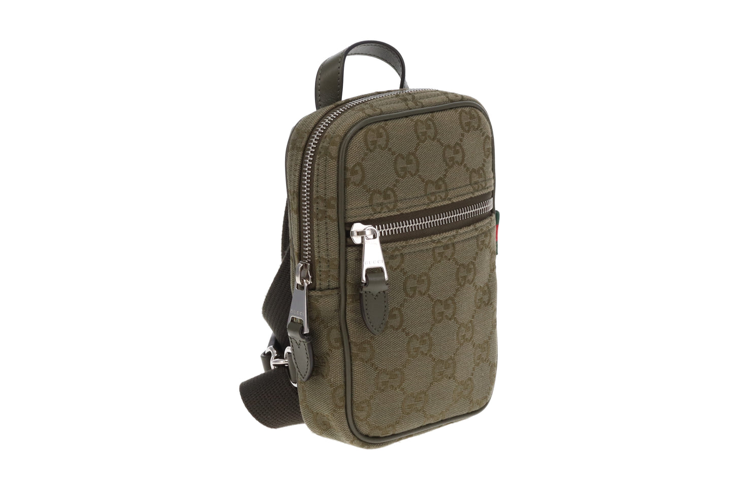 Gucci Sling Bag Khaki GG Canvas