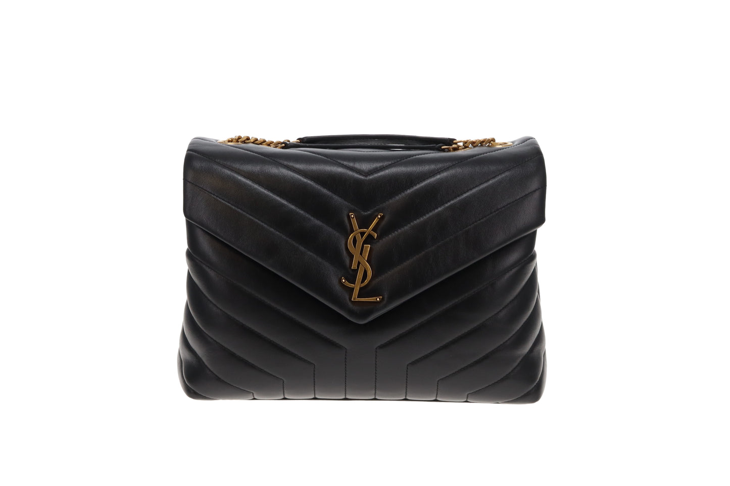 Saint Laurent Loulou Med Black GHW 2019
