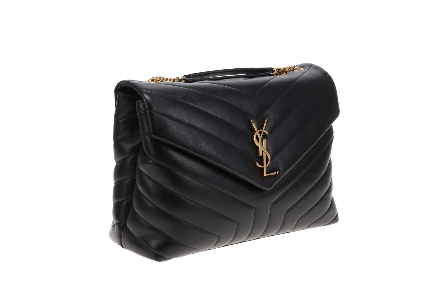 Saint Laurent Loulou Med Black GHW 2019