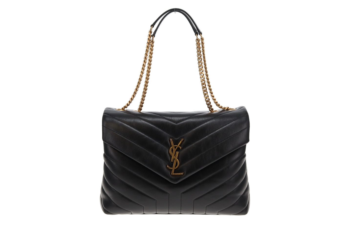Saint Laurent Loulou Med Black GHW 2019