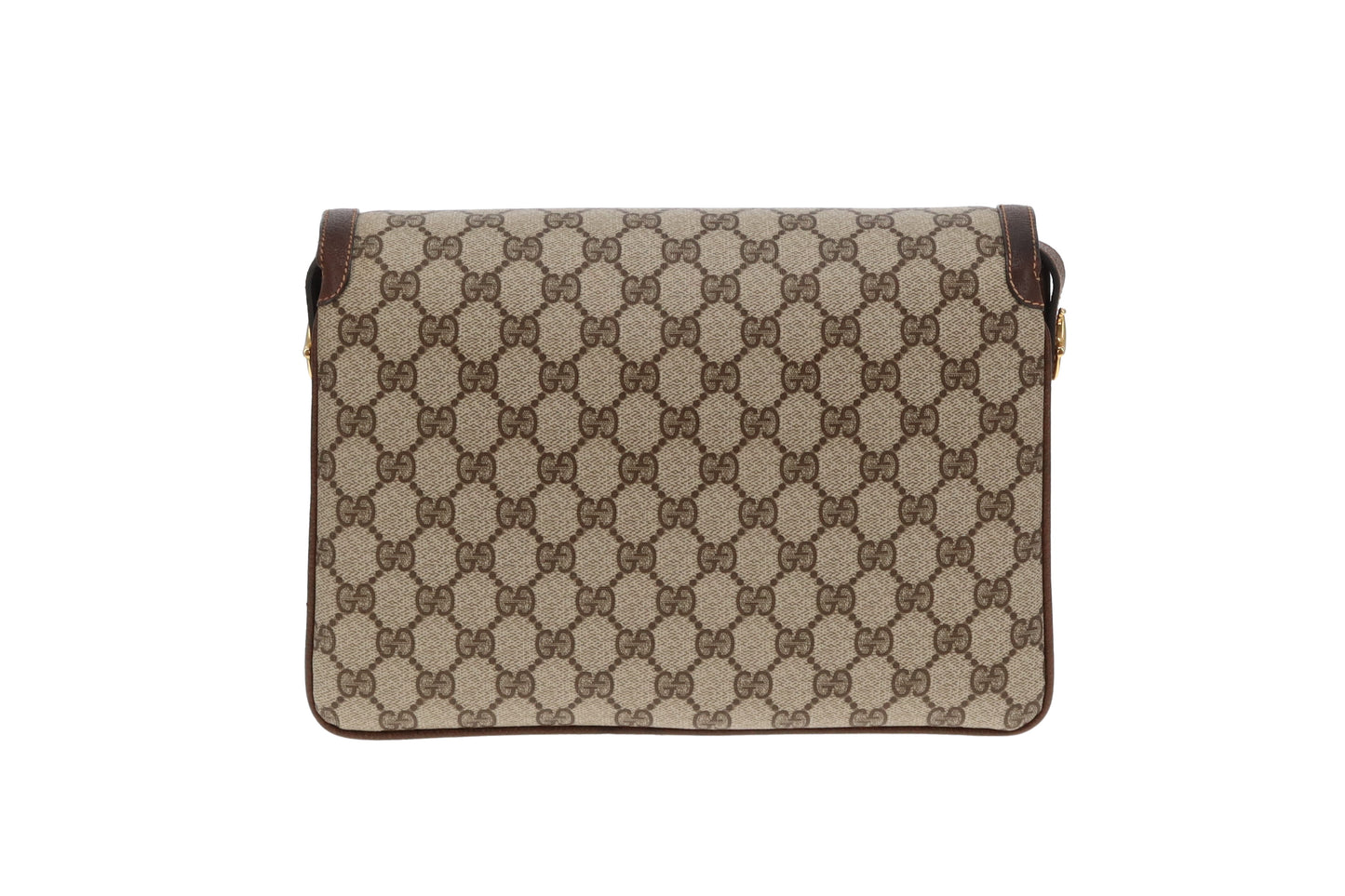 Gucci Vintage GG Supreme Large Flap Messenger Bag