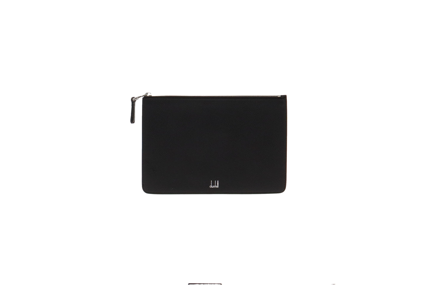 Dunhill Black Leather Zipped Pouch