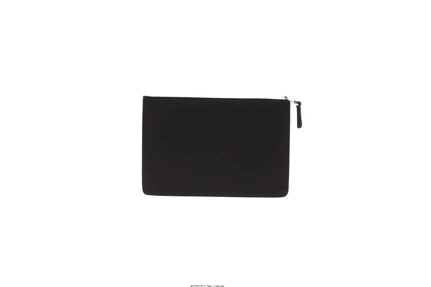 Dunhill Black Leather Zipped Pouch