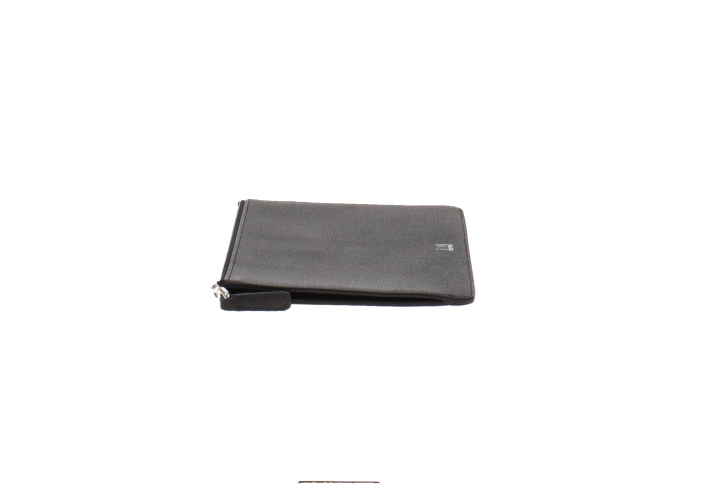 Dunhill Black Leather Zipped Pouch