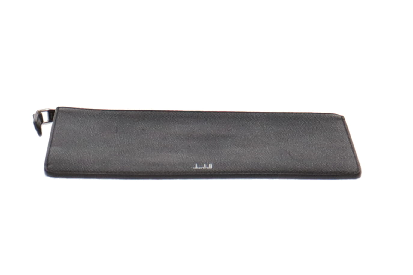 Dunhill Black Leather Zipped Pouch