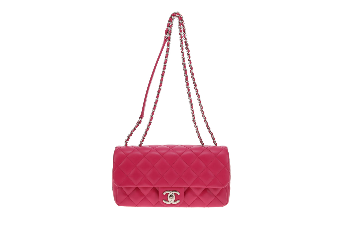 Chanel Coco Rain East West Single Flap Pink SHW 2016