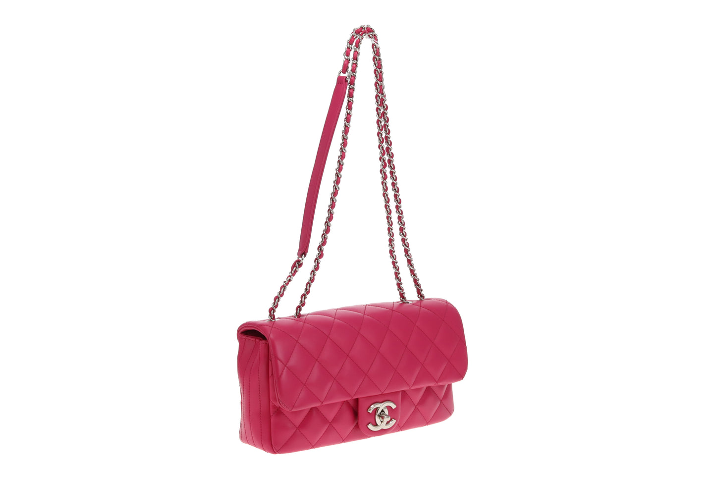 Chanel Coco Rain East West Single Flap Pink SHW 2016