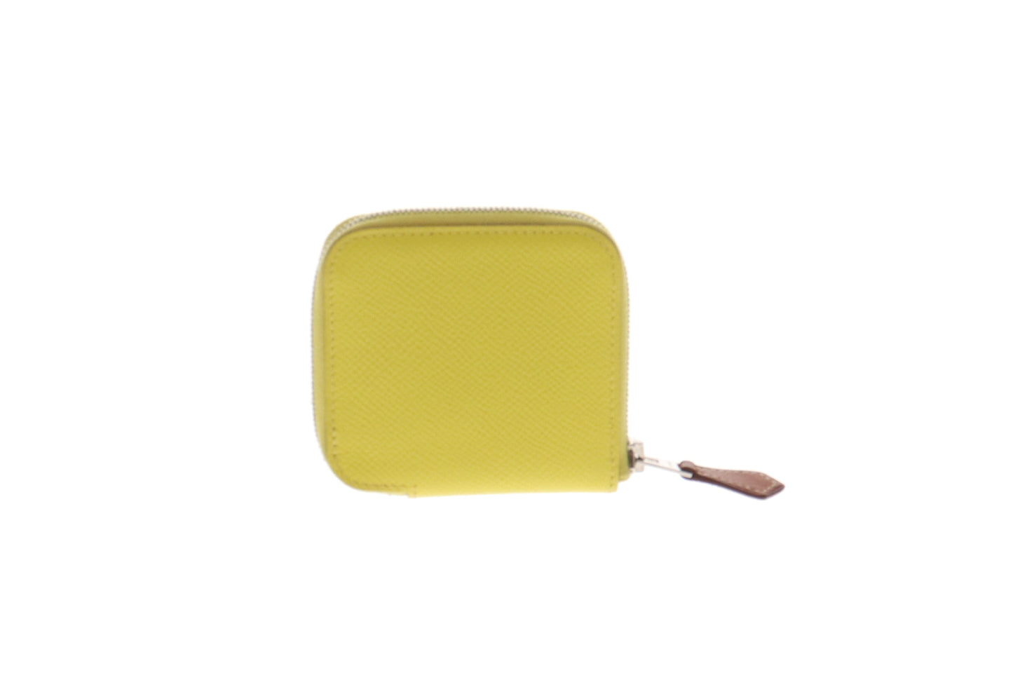 Hermes Yellow Lime Epsom Silk-in Mini Azap Coin Purse 2020