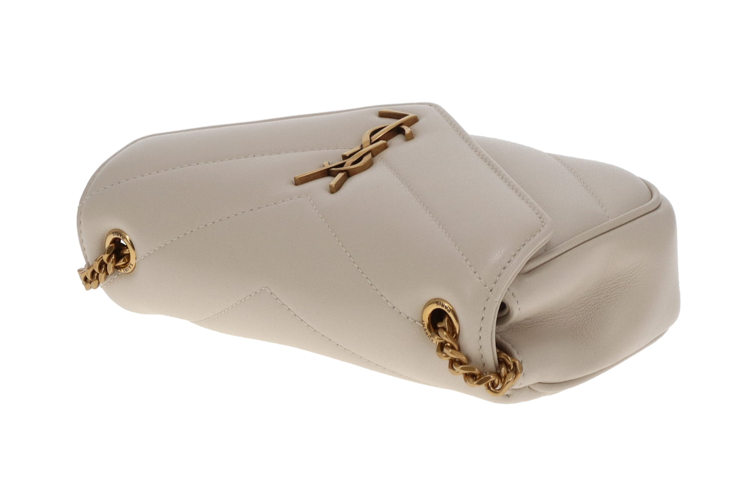 Saint Laurent Loulou Mini Blanc GHW 2025