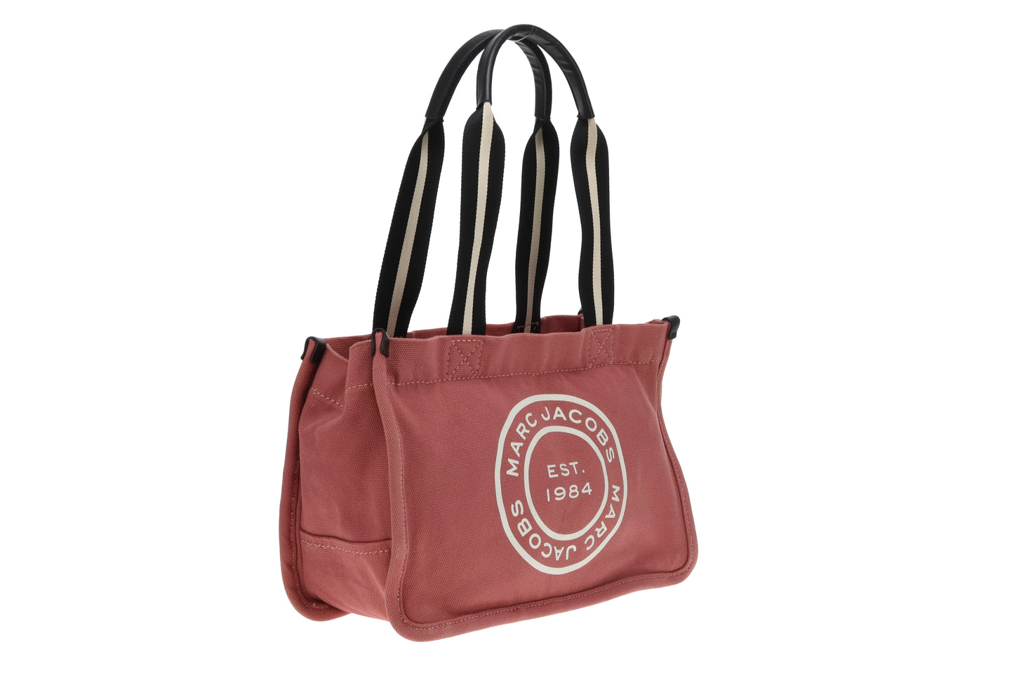 Marc Jacobs Logo Canvas Tote Bag In Dusty Rose