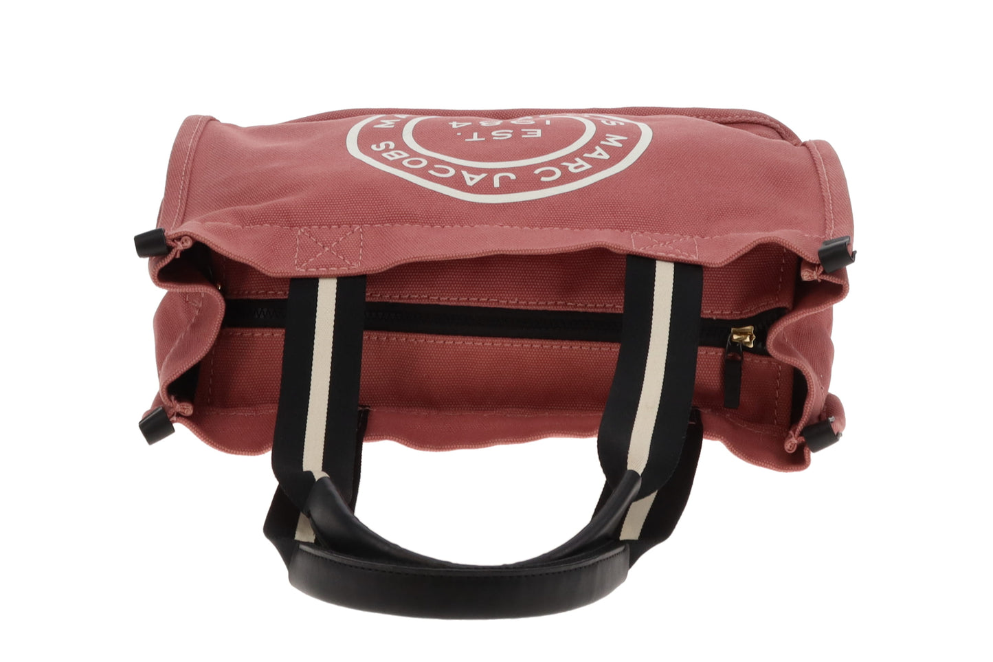 Marc Jacobs Logo Canvas Tote Bag In Dusty Rose