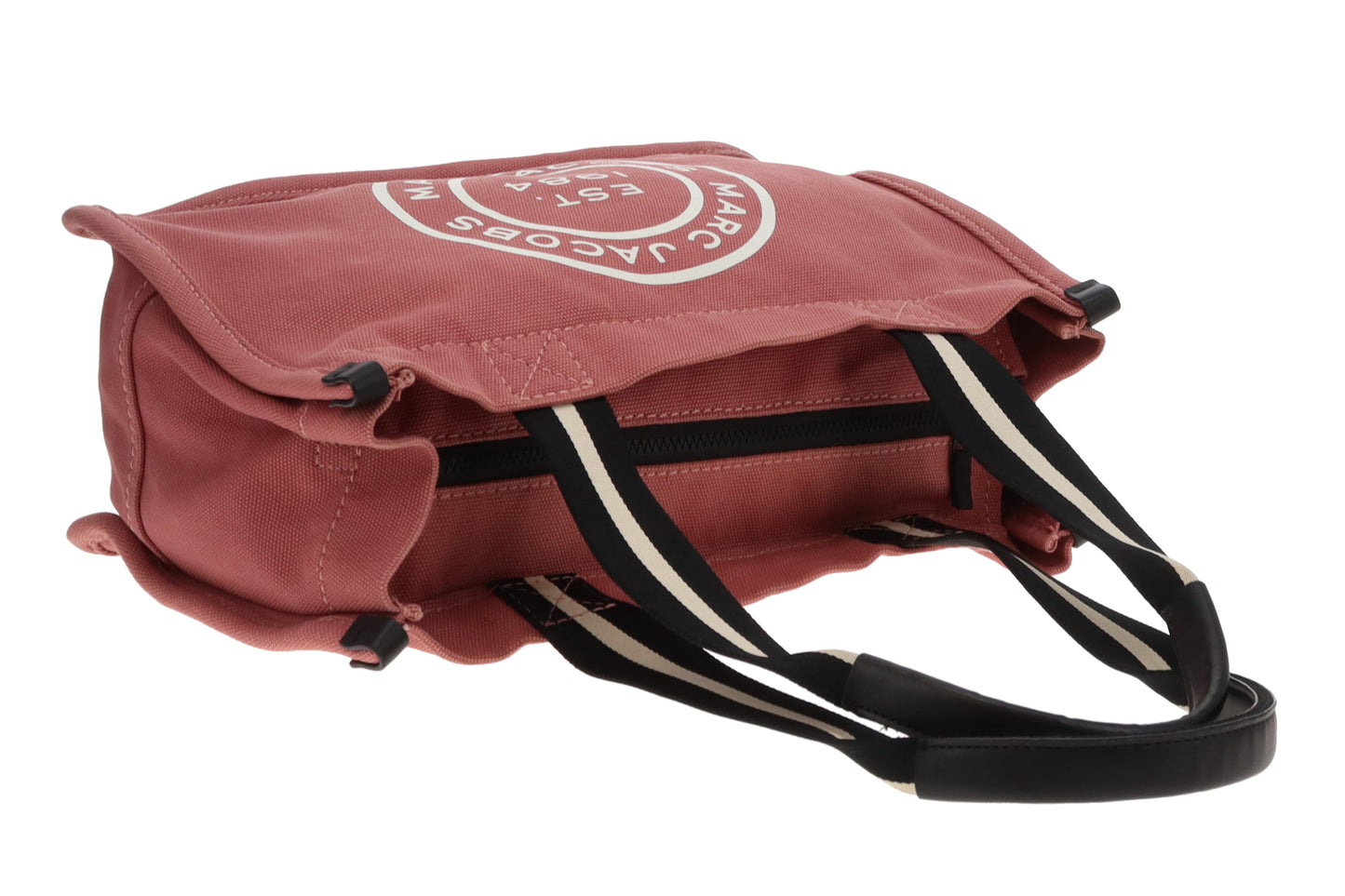Marc Jacobs Logo Canvas Tote Bag In Dusty Rose