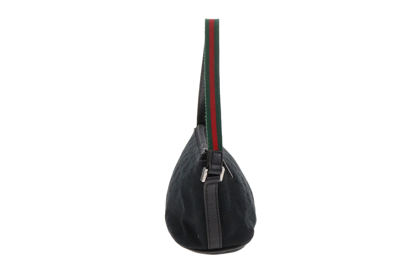 Gucci GG Pochette Black With Short Web Strap