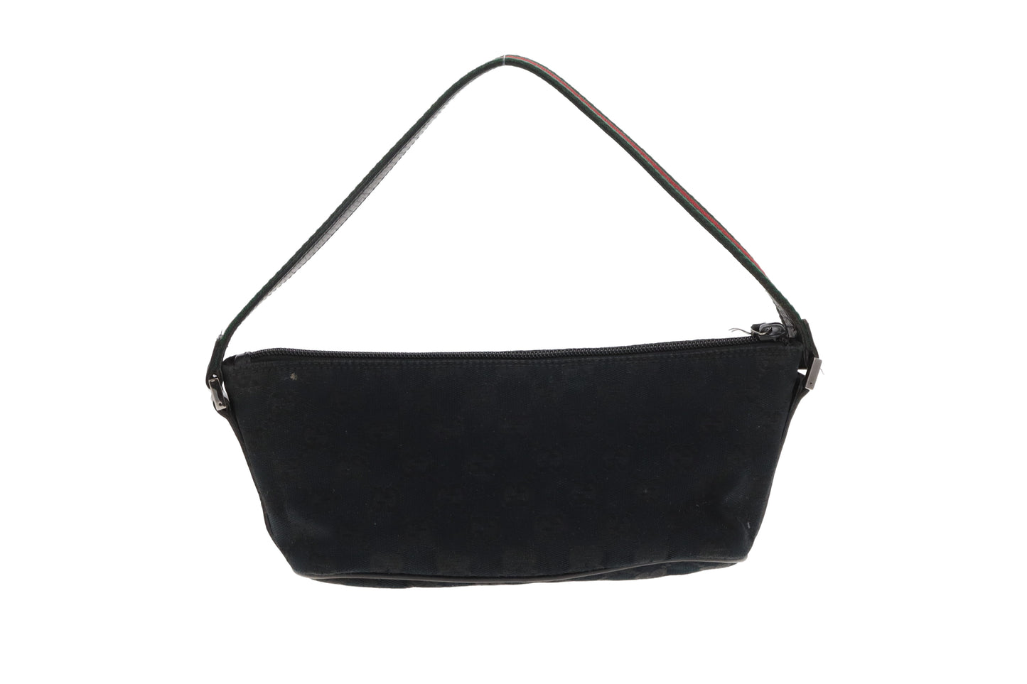 Gucci GG Pochette Black With Short Web Strap
