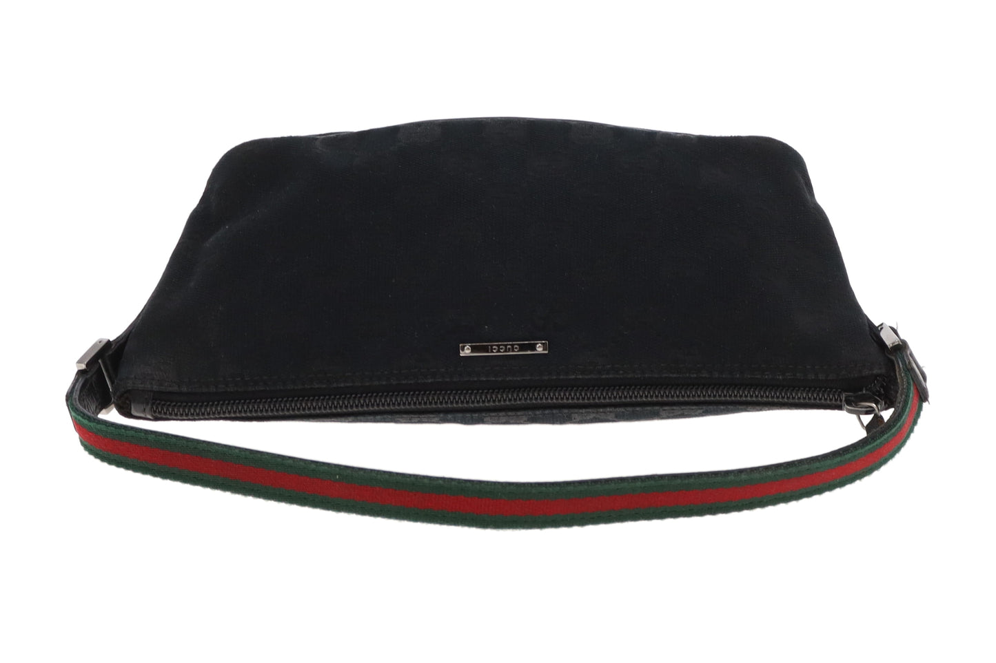 Gucci GG Pochette Black With Short Web Strap