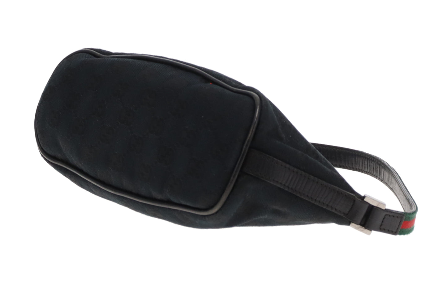 Gucci GG Pochette Black With Short Web Strap