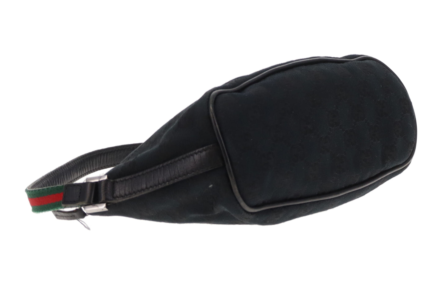 Gucci GG Pochette Black With Short Web Strap