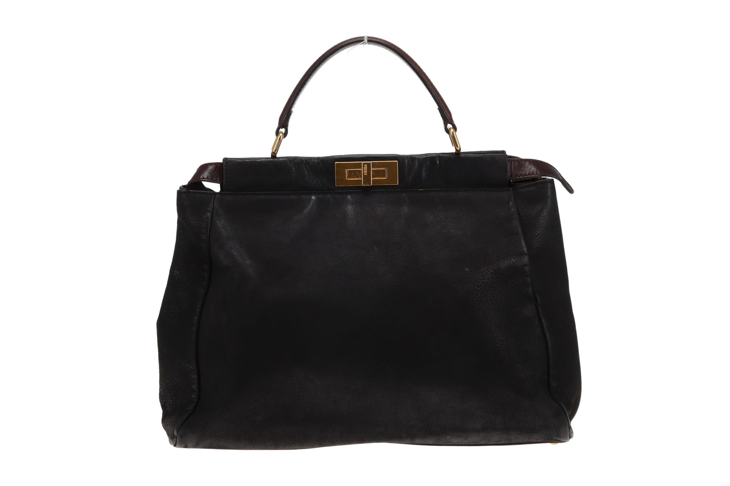 Fendi Peekaboo Large Black with Brown Accents