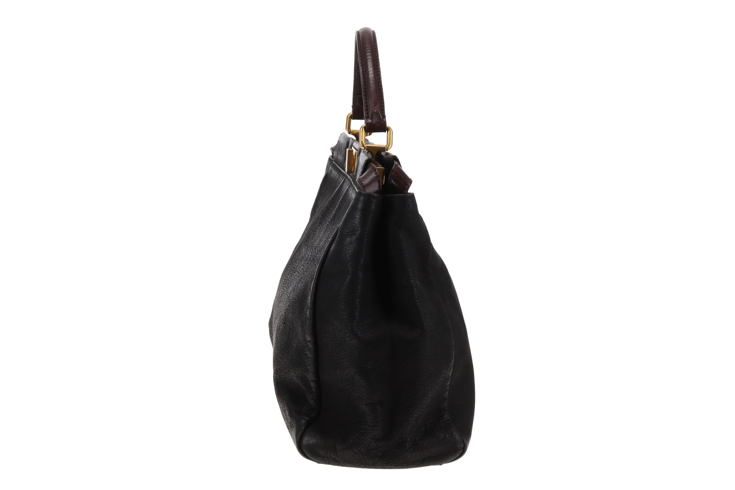 Fendi Peekaboo Large Black with Brown Accents