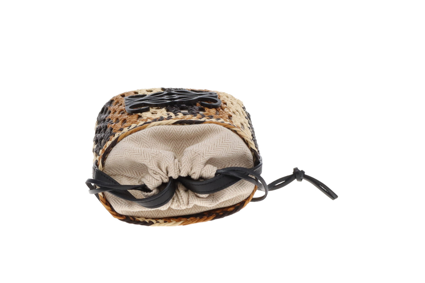 Loewe Mini Bucket Bag Paula's Ibiza Raffia and Leather