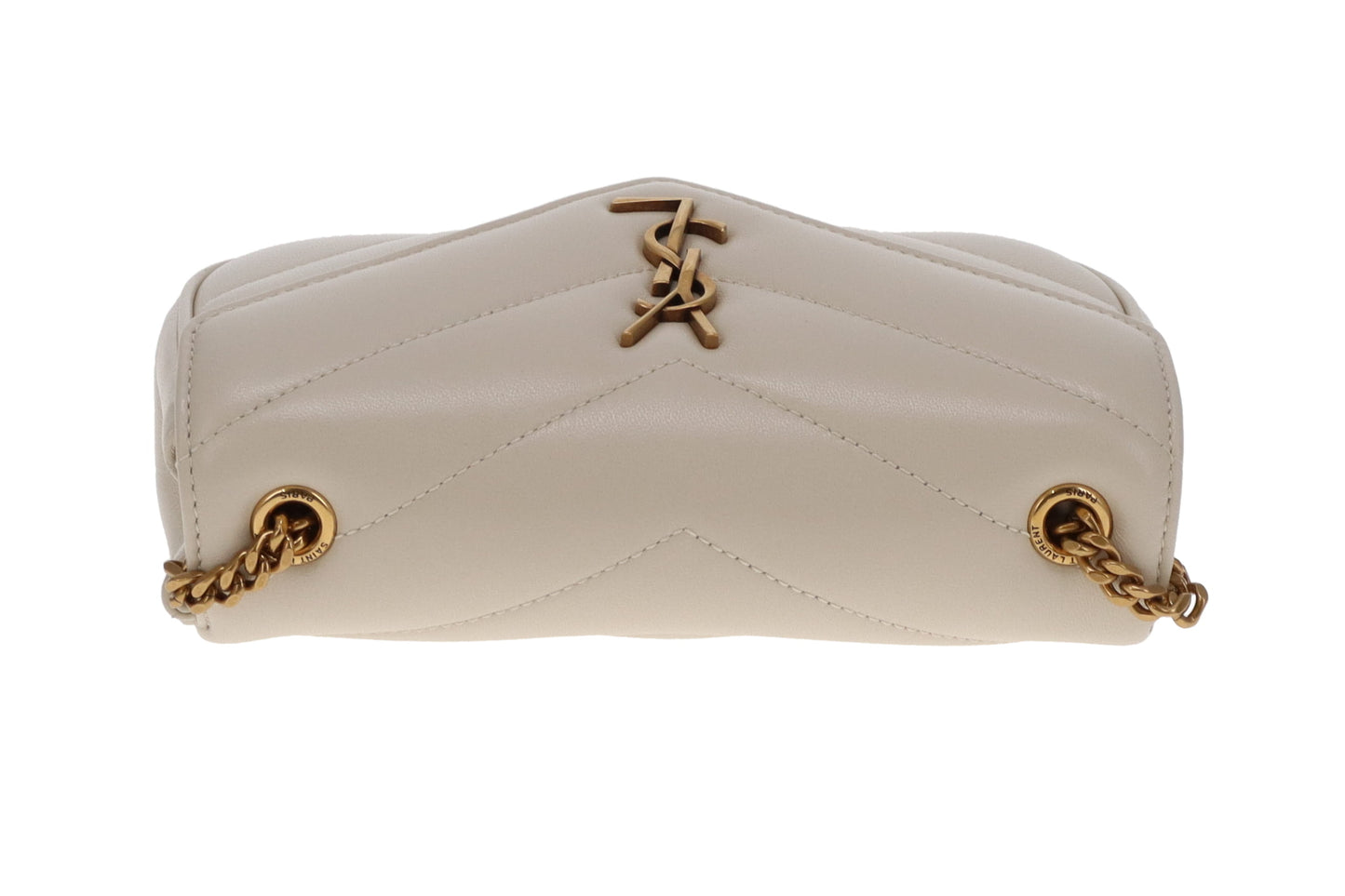 Saint Laurent Loulou Mini Blanc GHW 2025