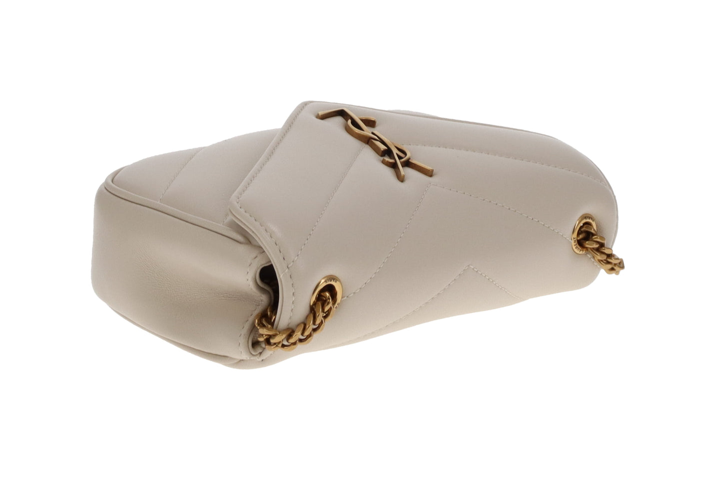Saint Laurent Loulou Mini Blanc GHW 2025