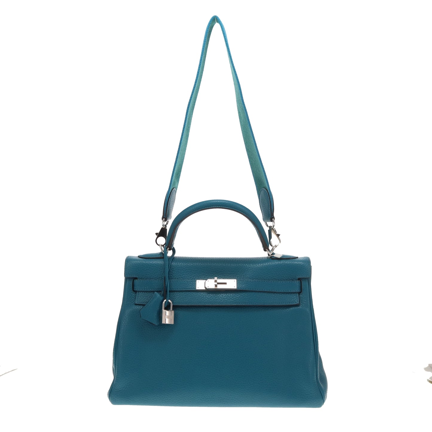 Hermes Kelly 32 Retourne Turquoise Togo PHW 2013