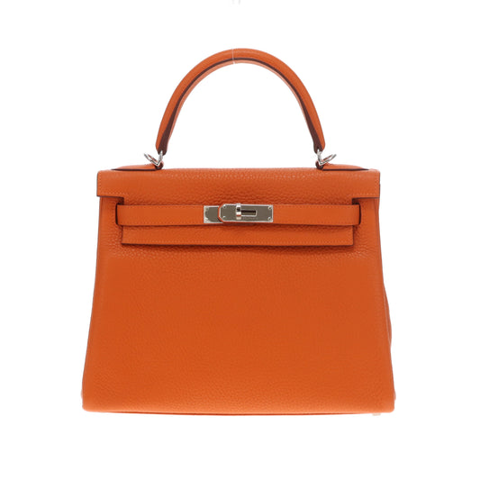 Hermès Kelly Retourne 28 Clemence Orange PHW 2016