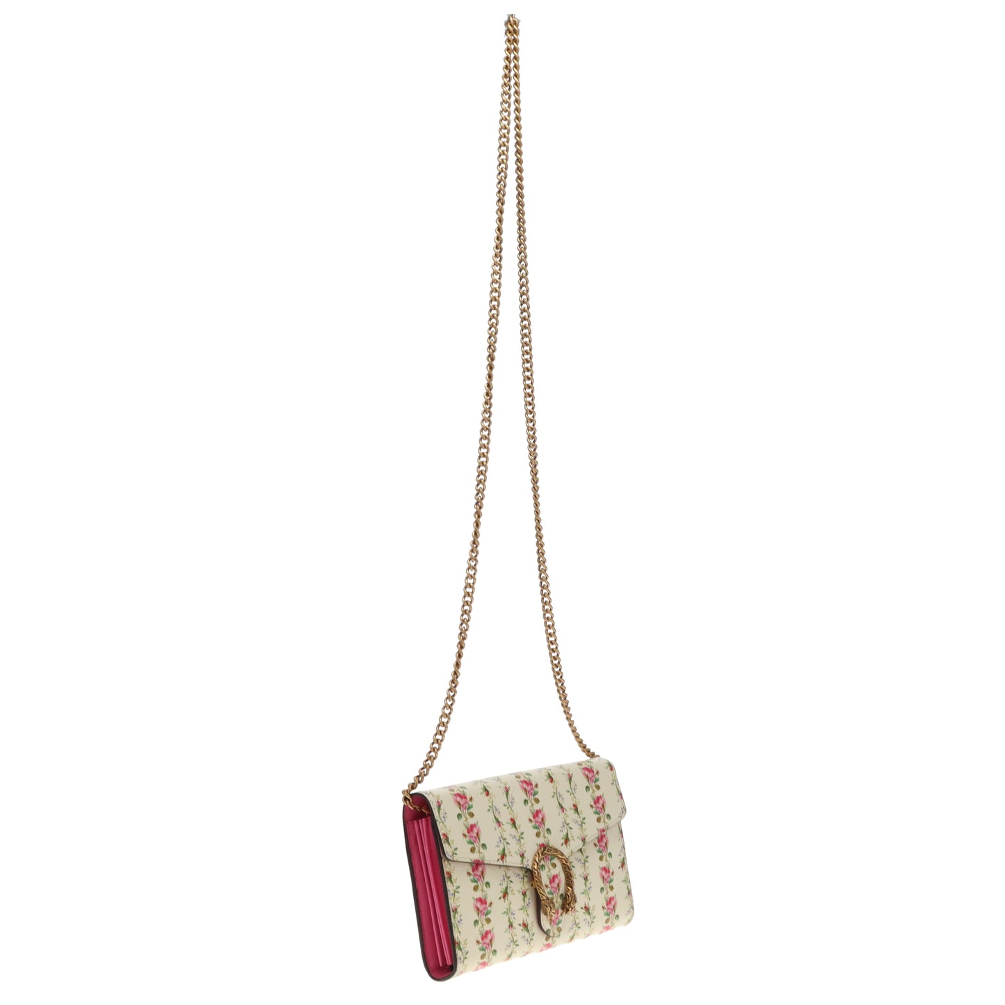 Gucci Dionysus Chain Wallet Ltd Ed Floral Print