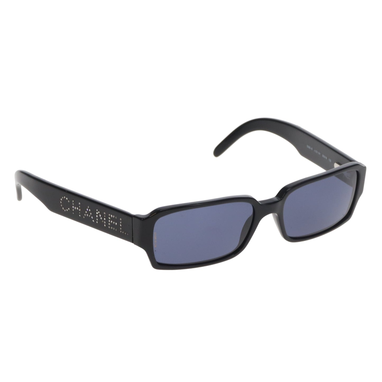 Chanel Sunglasses 5060-B Black with Crystal Logo Arms