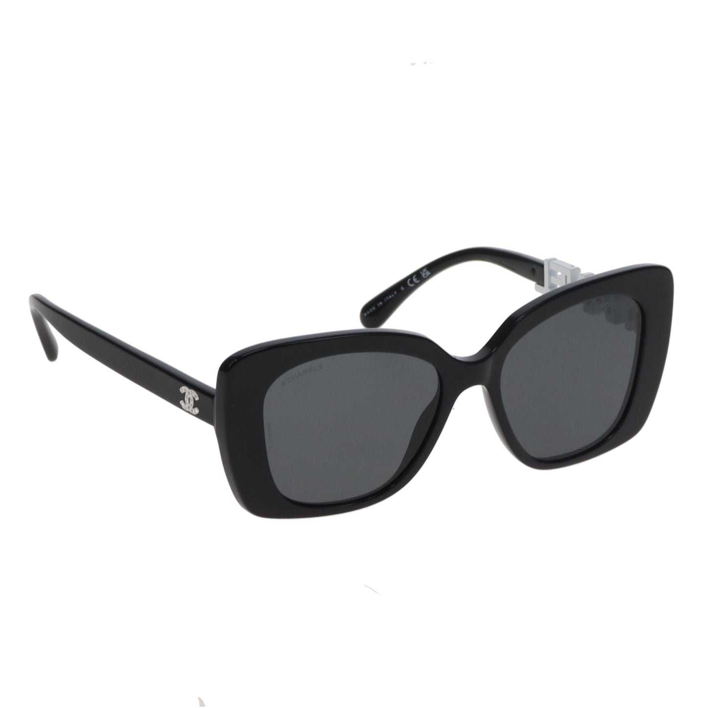 Chanel Sunglasses 5422-B Logo Arm Black/White