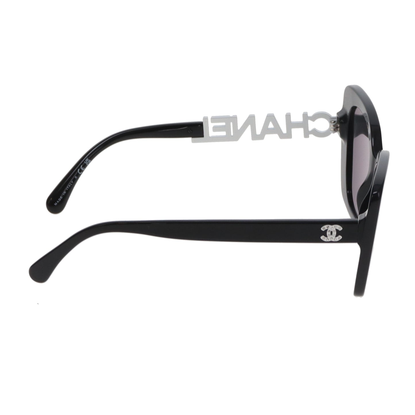 Chanel Sunglasses 5422-B Logo Arm Black/White