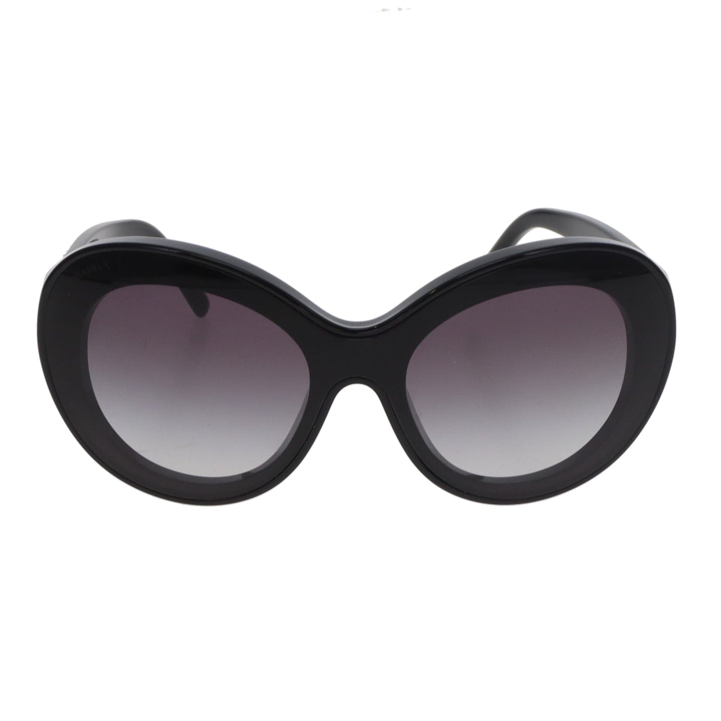 Lunettes de soleil Chanel Logo Shield Noir GHW 71281
