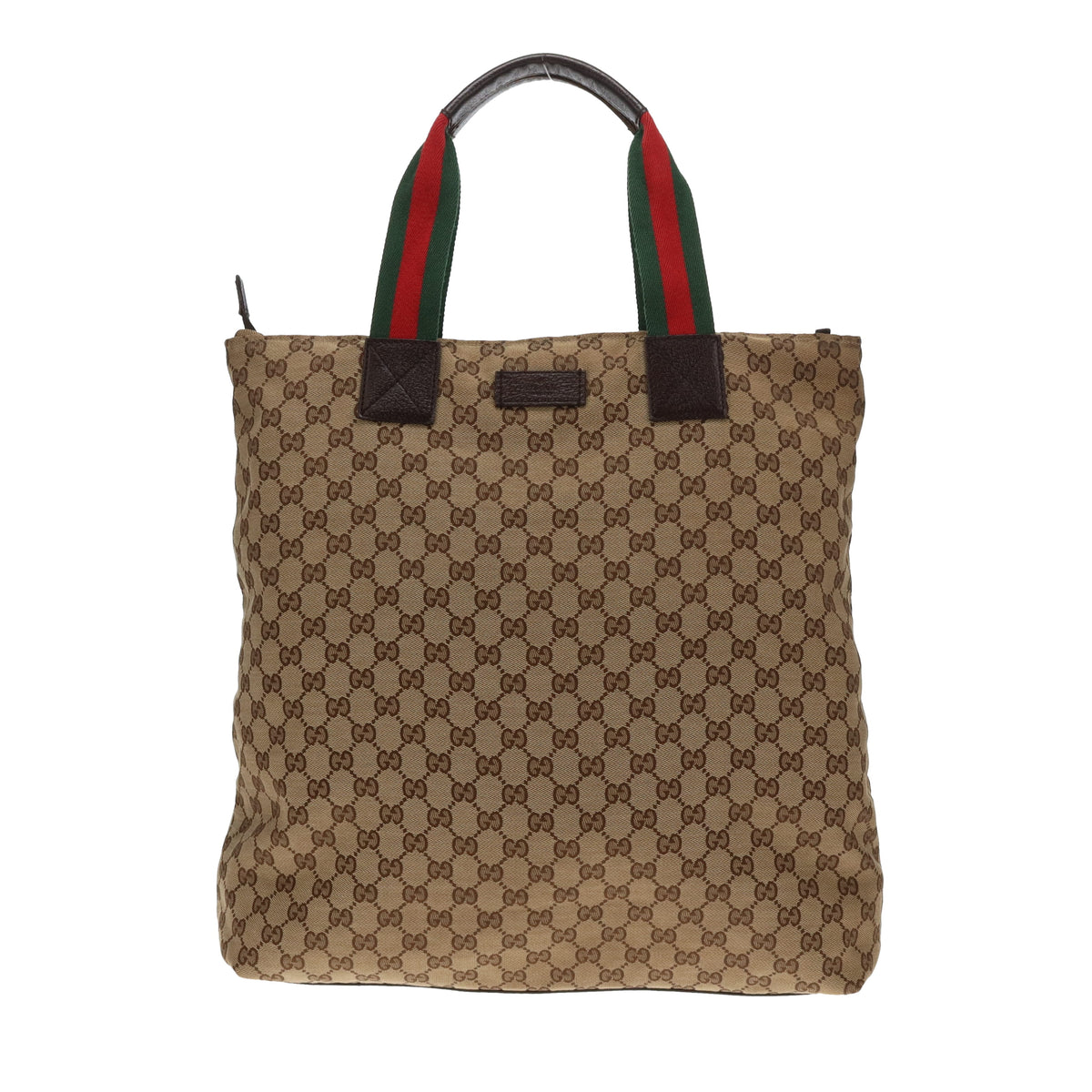 Gucci GG Web Detail North South Shopper Soft Zipped