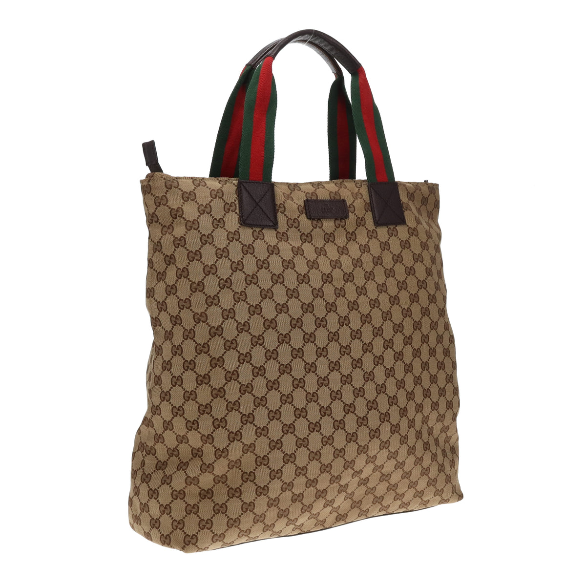 Gucci GG Web Detail North South Shopper Soft Zipped