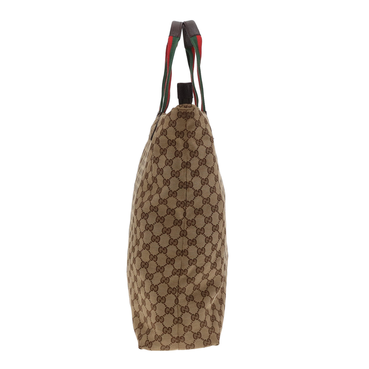 Gucci GG Web Detail North South Shopper Soft Zipped