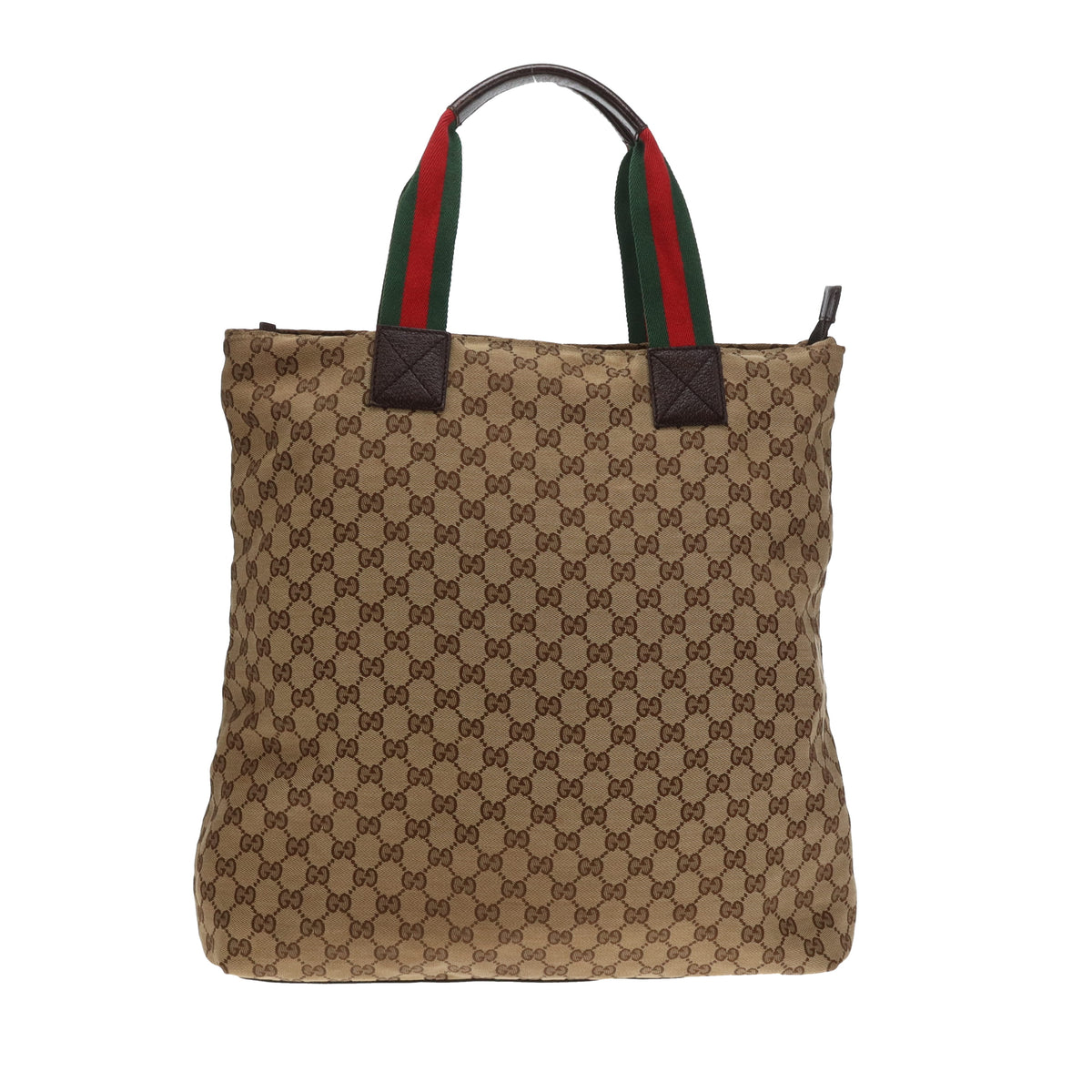 Gucci GG Web Detail North South Shopper Soft Zipped