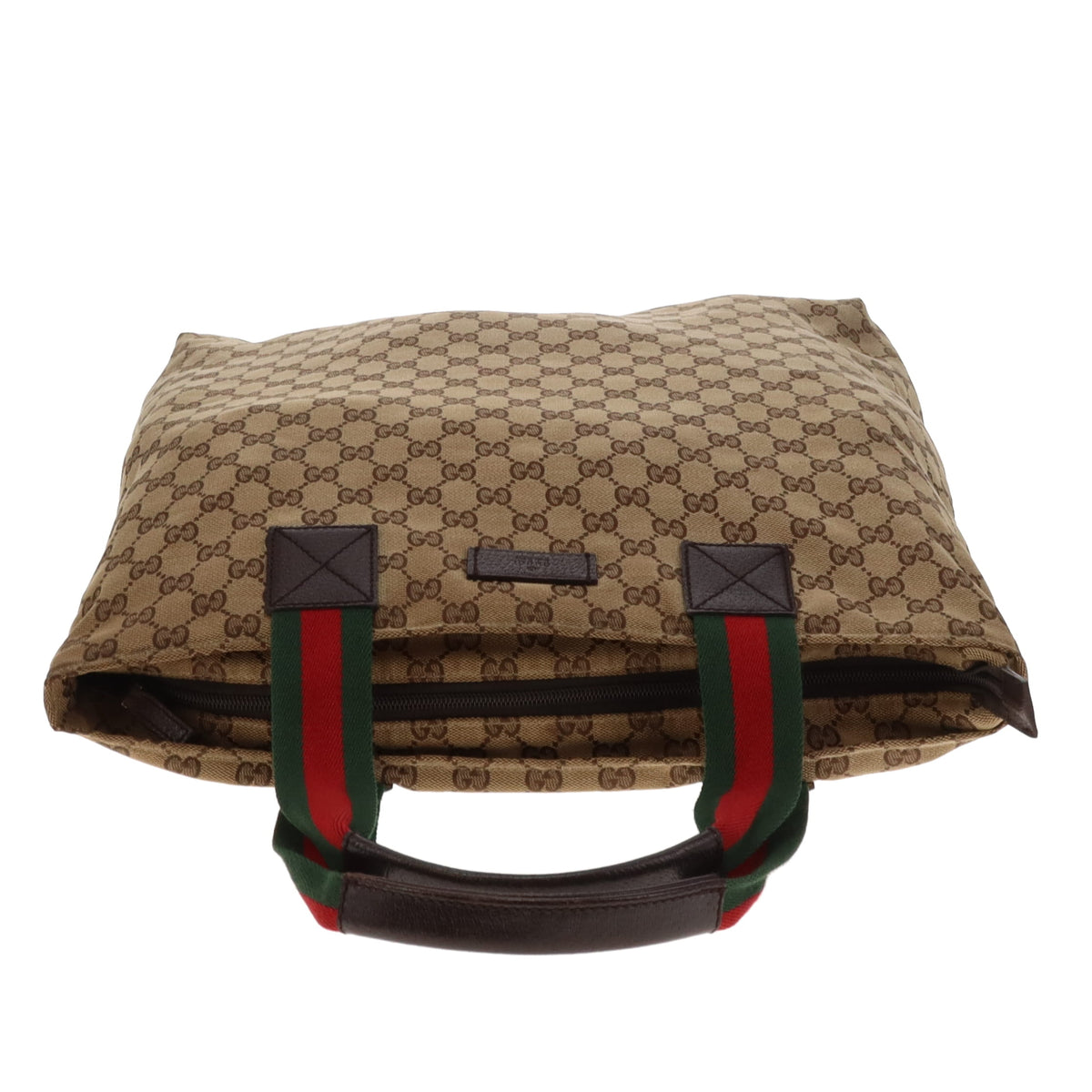 Gucci GG Web Detail North South Shopper Soft Zipped