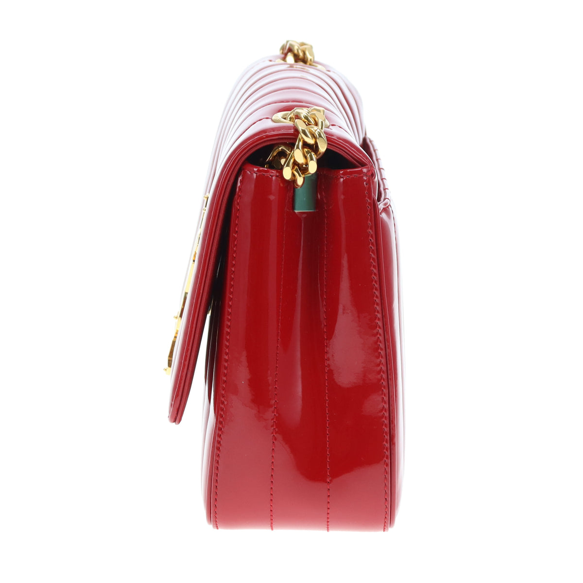 Saint Laurent Vicky Medium Red Patent Leather GHW 2018
