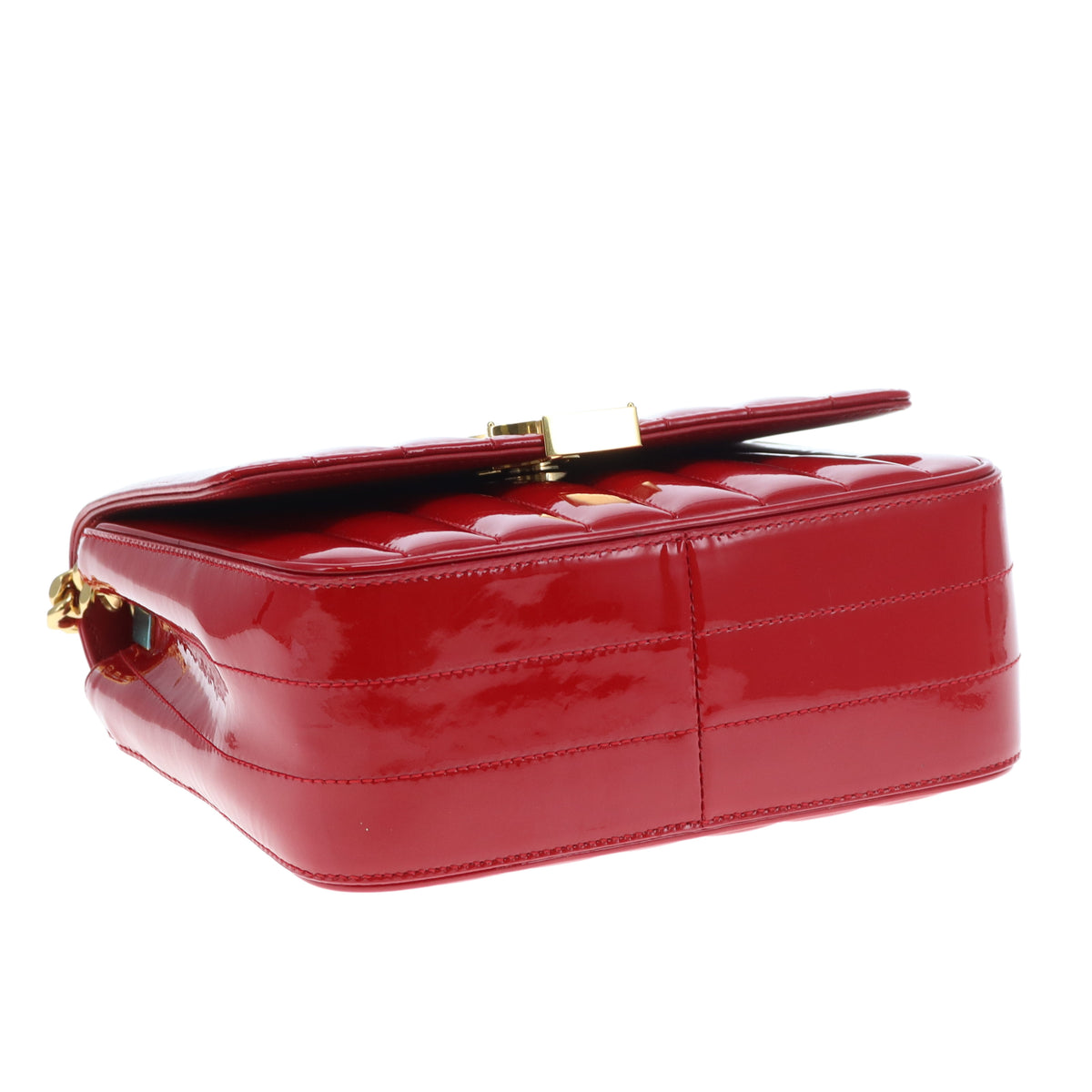 Saint Laurent Vicky Medium Red Patent Leather GHW 2018