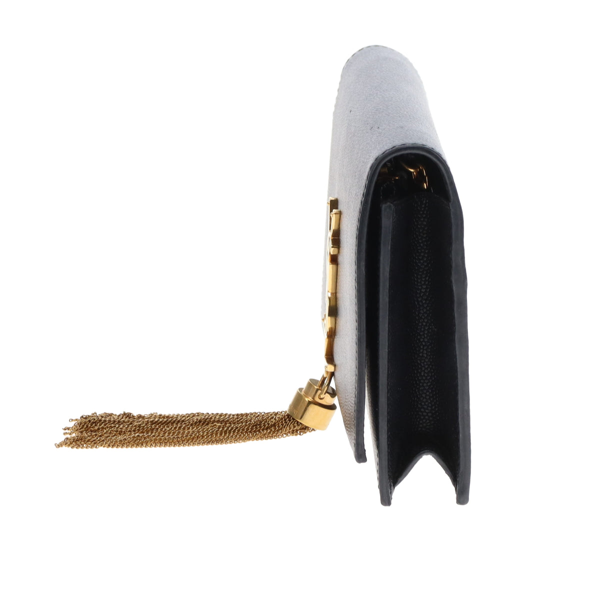 Saint Laurent Kate Tassel Chain Wallet Black