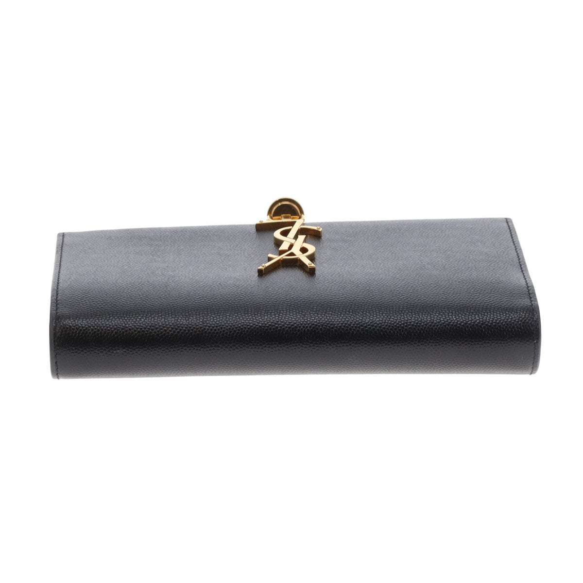 Saint Laurent Kate Tassel Chain Wallet Black