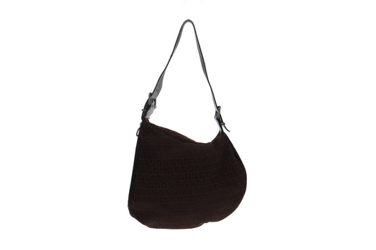 Fendi Canvas Large Oyster Shoulder Bag