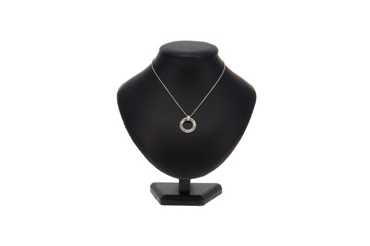 Tiffany & Co Sterling Silver 1837 Open Circle Pendant on Chain