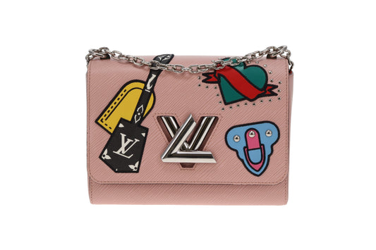Louis Vuitton Twist MM Epi Rose Ballerine Patches Limited Edition FL3118 (RRP €3800)