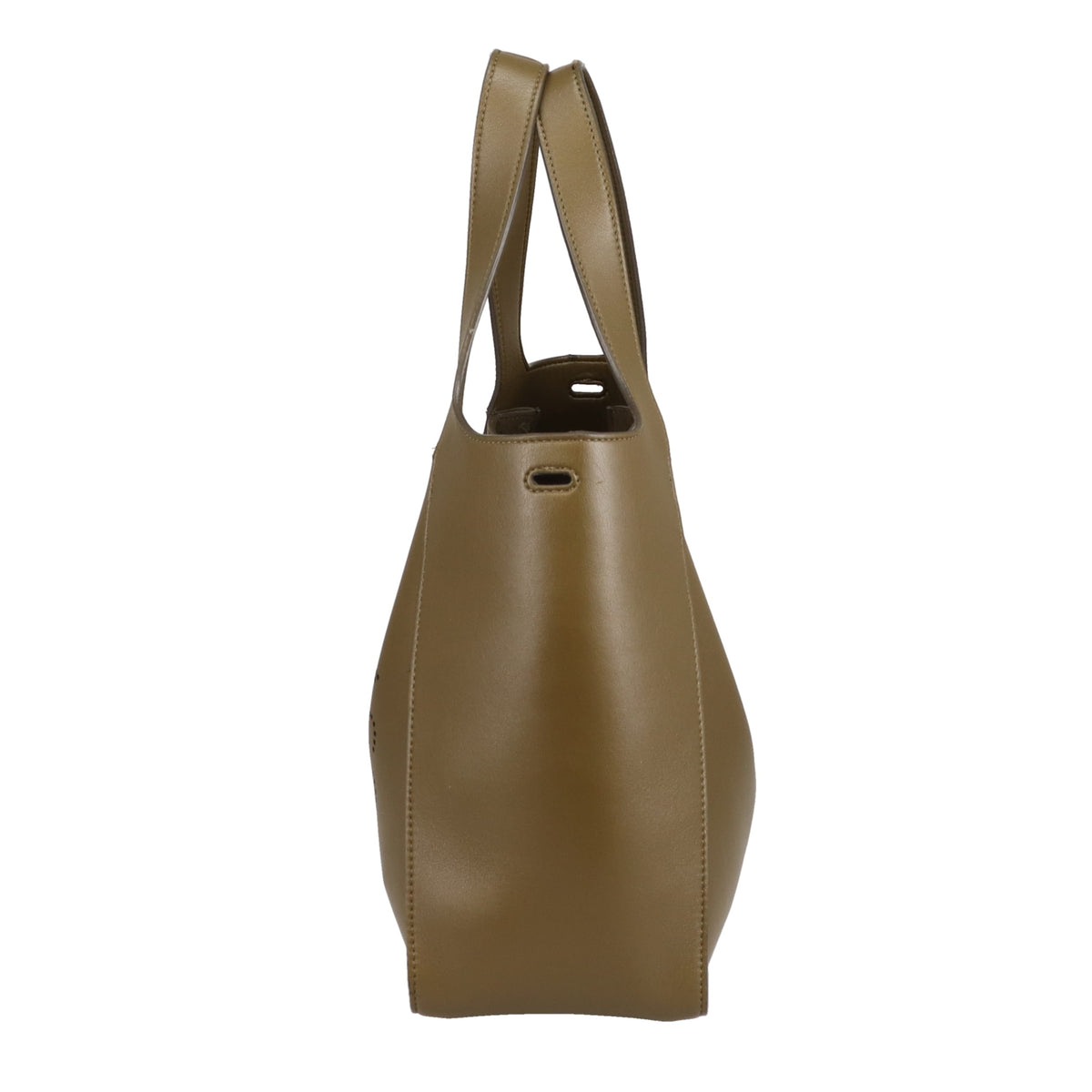 Stella McCartney Alter Logo Crossbody Bag Olive Faux Leather