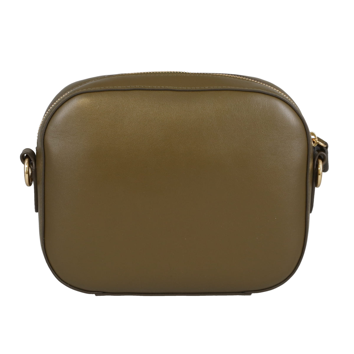 Stella McCartney Logo Camera Bag Khaki Faux Leather