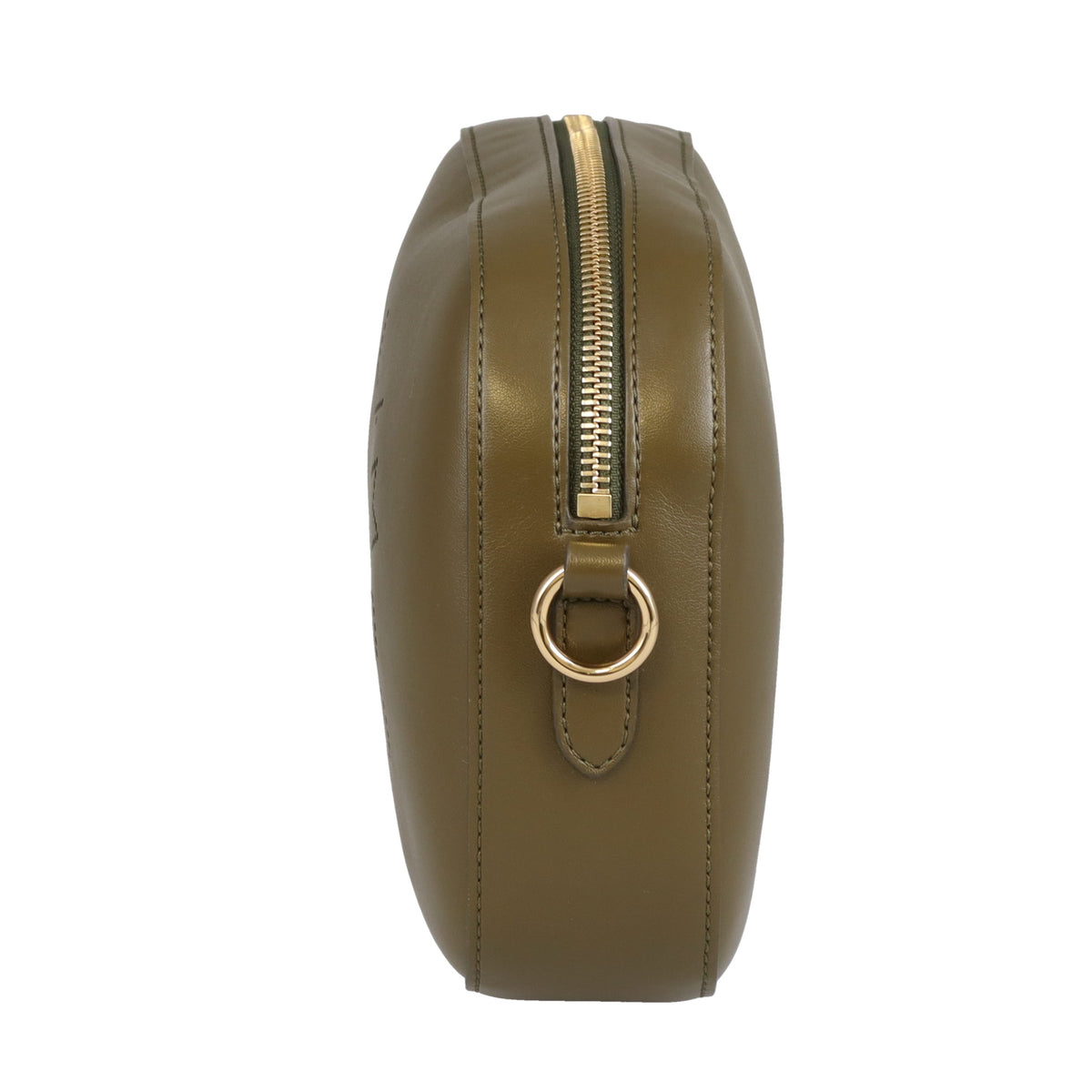 Stella McCartney Logo Camera Bag Khaki Faux Leather
